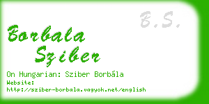 borbala sziber business card